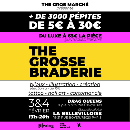 3 & 4 Février 2024 - THE GROSSE BRADERIE à Paris - Les Ateliers de Minnie Valentine