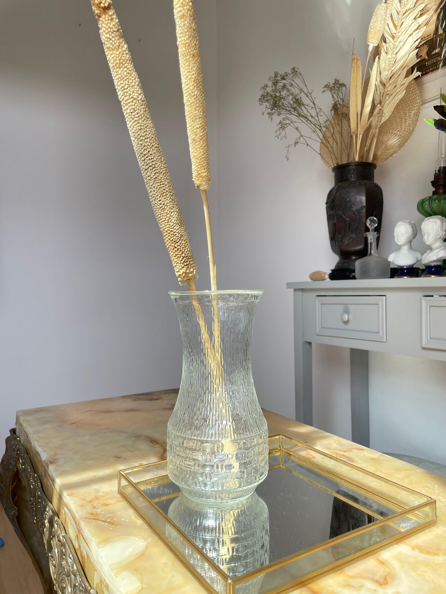 Vase style campagne chic à motifs tressés - Les Ateliers de Minnie Valentine