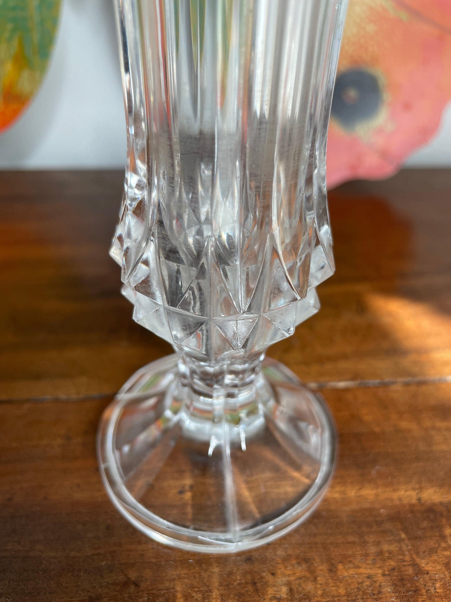Vase soliflore en cristal d'Arques - Les Ateliers de Minnie Valentine
