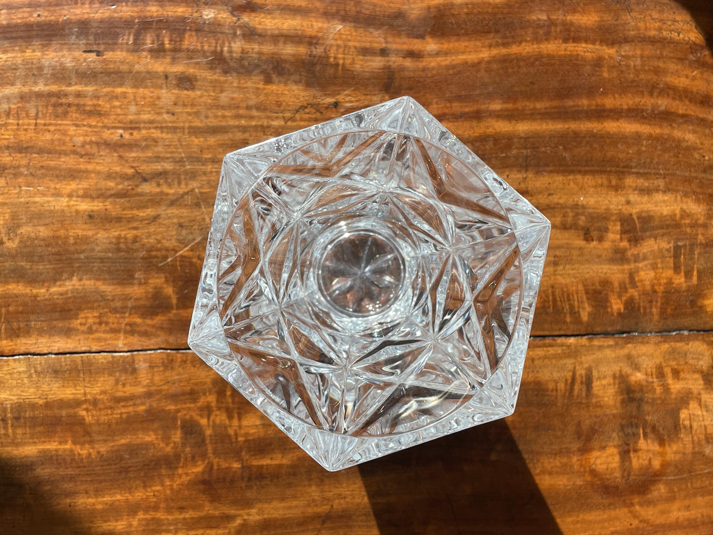 Vase en verre échancré motifs géométriques - Les Ateliers de Minnie Valentine