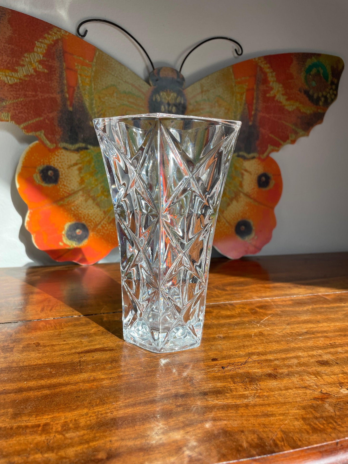 Vase en verre échancré motifs géométriques - Les Ateliers de Minnie Valentine