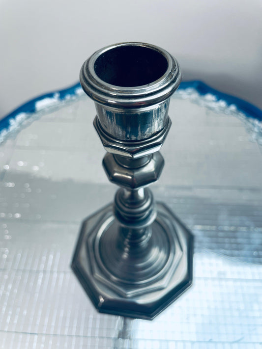 Bougeoir ancien plaqué argent Grenadier made in England - Les Ateliers de Minnie Valentine