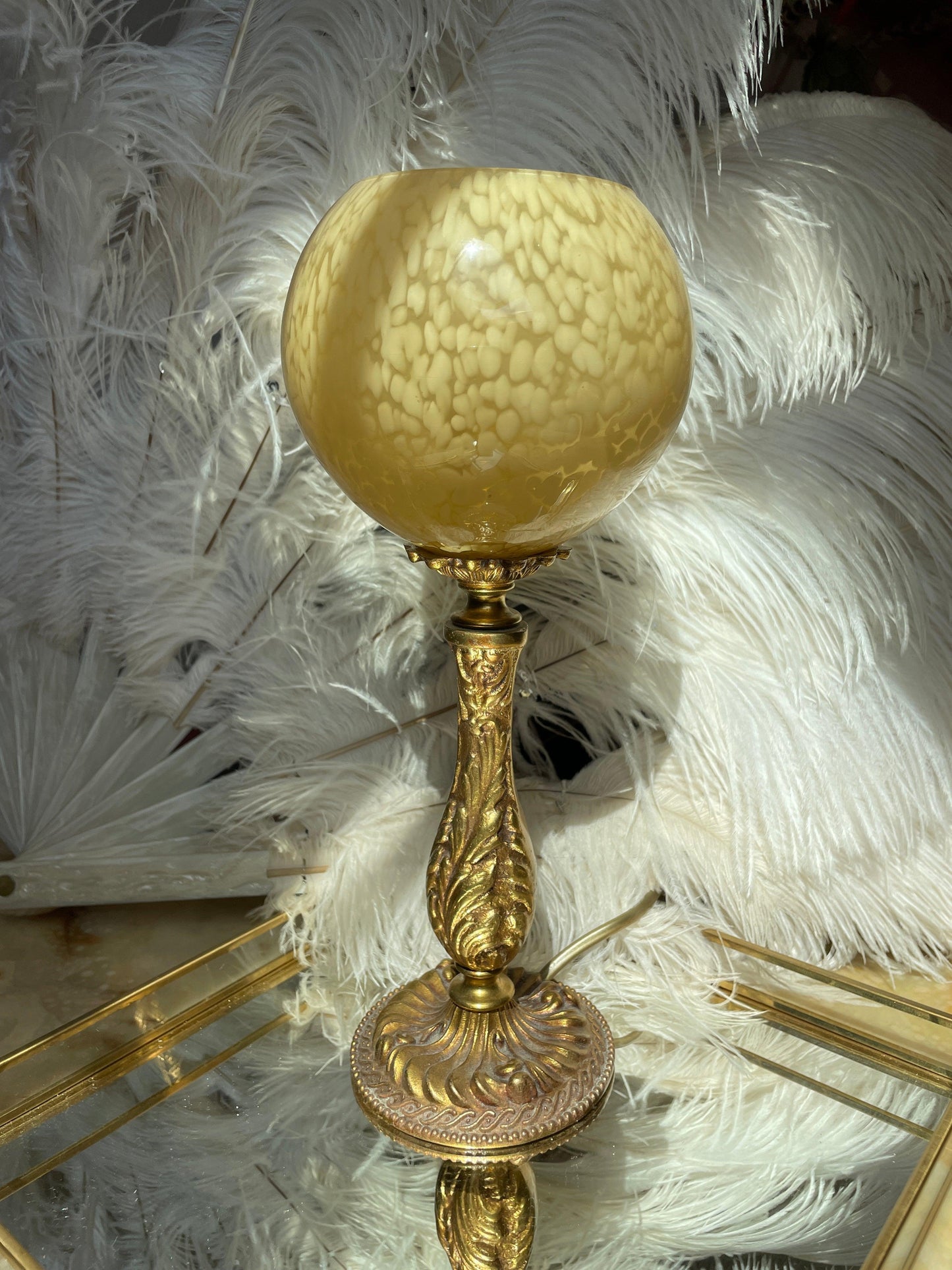 Upcycling lampe à poser inspiration Vintage - Les Ateliers de Minnie Valentine