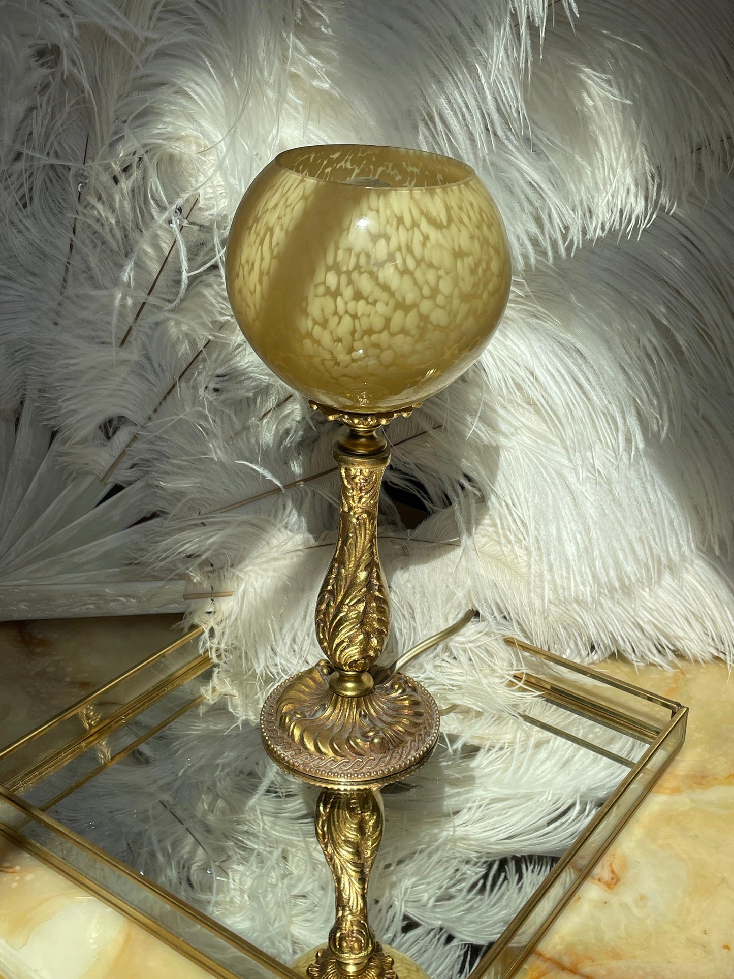 Upcycling lampe à poser inspiration Vintage - Les Ateliers de Minnie Valentine
