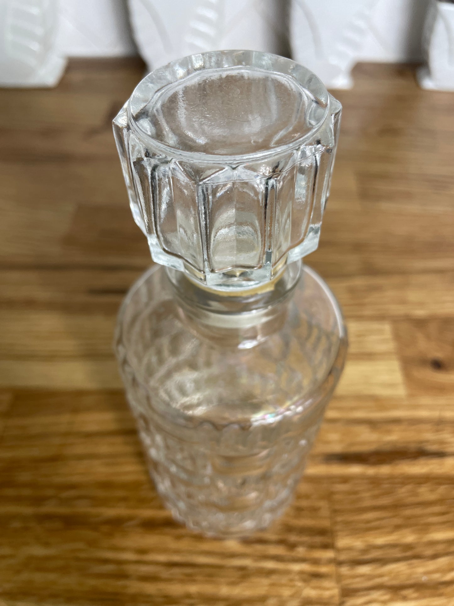Carafe Lever ancienne à motifs géométriques - Les Ateliers de Minnie Valentine