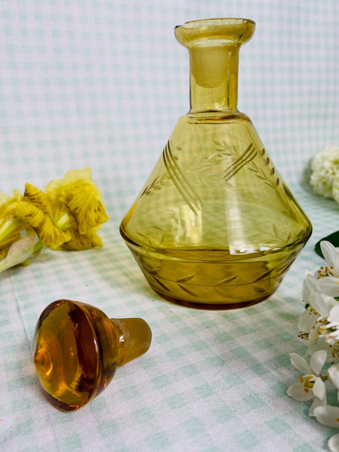 Carafe ancienne cristal made in Tchéchoslovaquie - Les Ateliers de Minnie Valentine