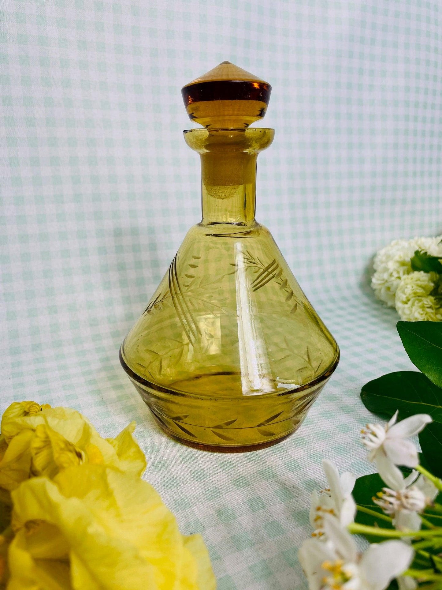 Carafe ancienne cristal made in Tchéchoslovaquie - Les Ateliers de Minnie Valentine