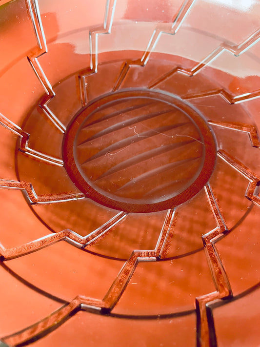 Plat rond creux Art Déco