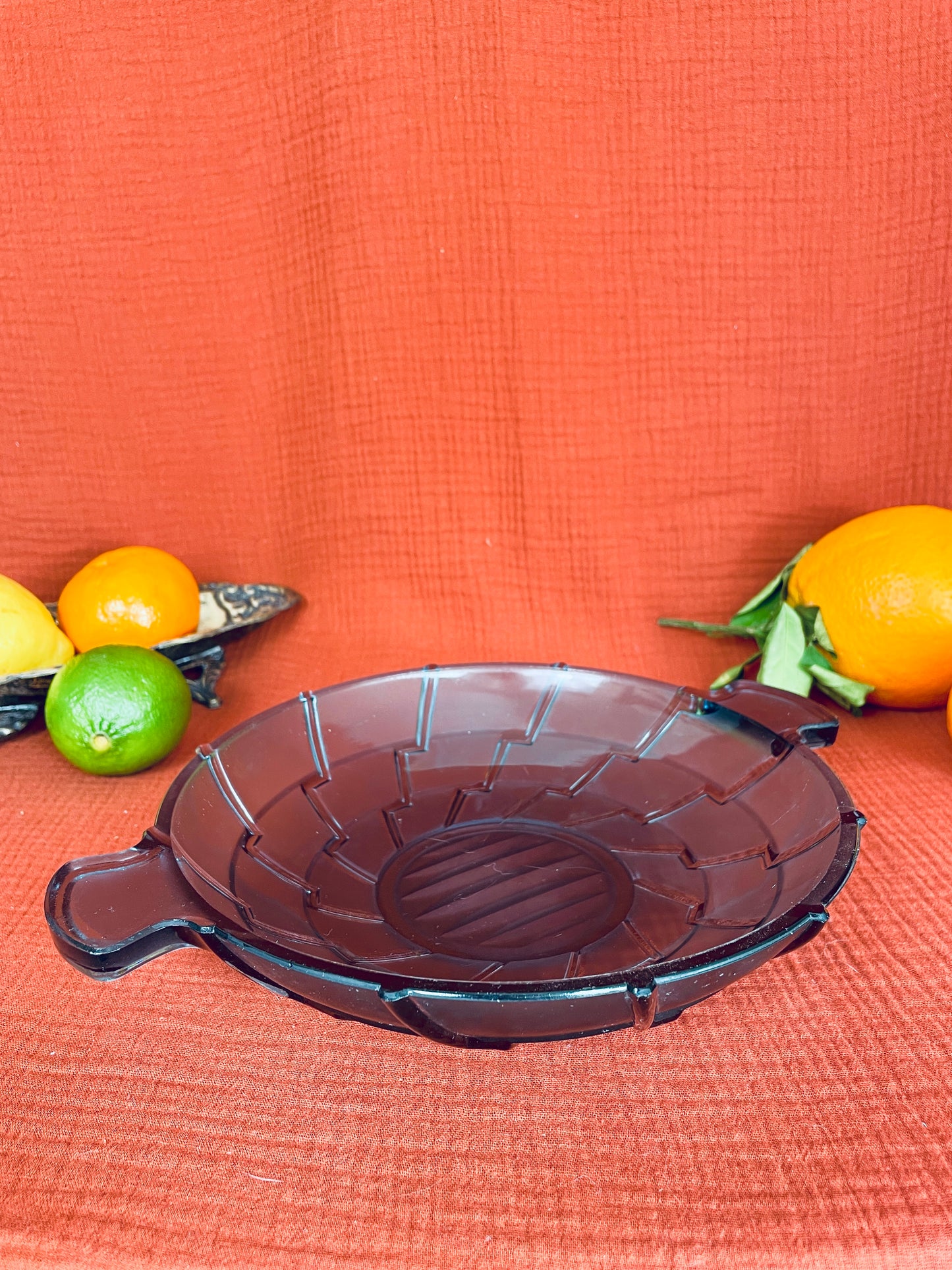 Plat rond creux Art Déco