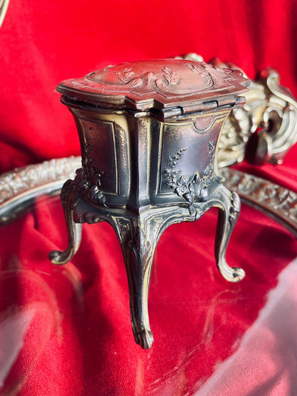 Boîte à bijoux bronze époque Second Empire Napoléon 3 - Les Ateliers de Minnie Valentine