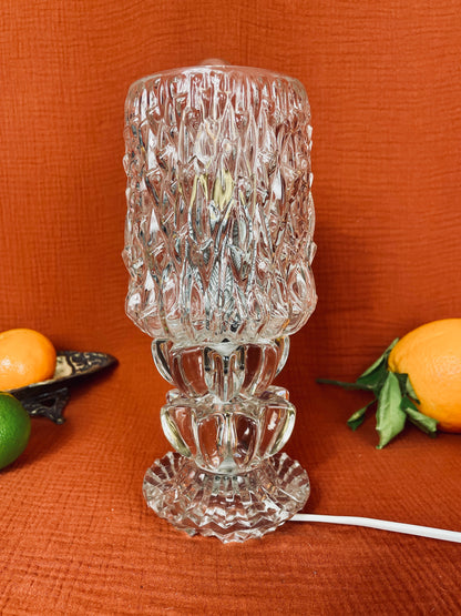 Lampe à poser Cristal Clear Upcycling