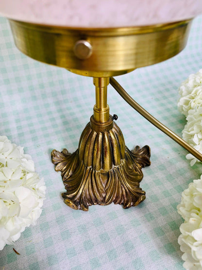 Lampe à poser Globe verre de Clichy Rose - Les Ateliers de Minnie Valentine