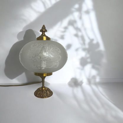 Lampe à poser Boule inspiration 1900 upcycling