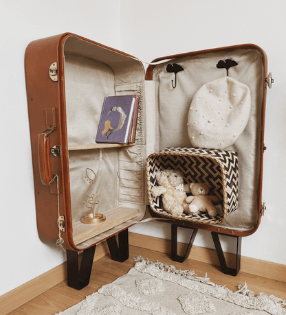 Valise Etagère d'angle Upcycling - Les Ateliers de Minnie Valentine