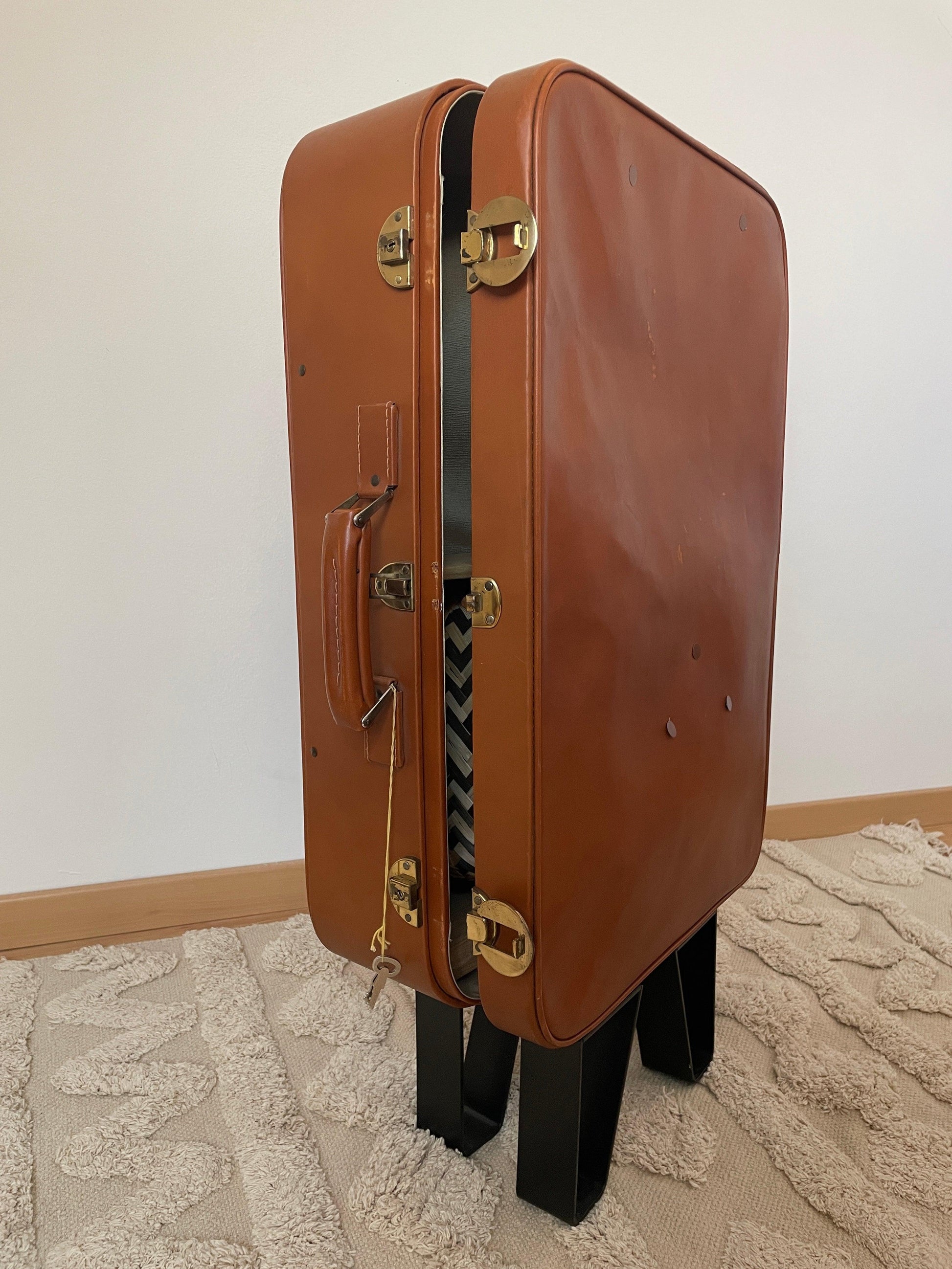 Valise Etagère d'angle Upcycling - Les Ateliers de Minnie Valentine