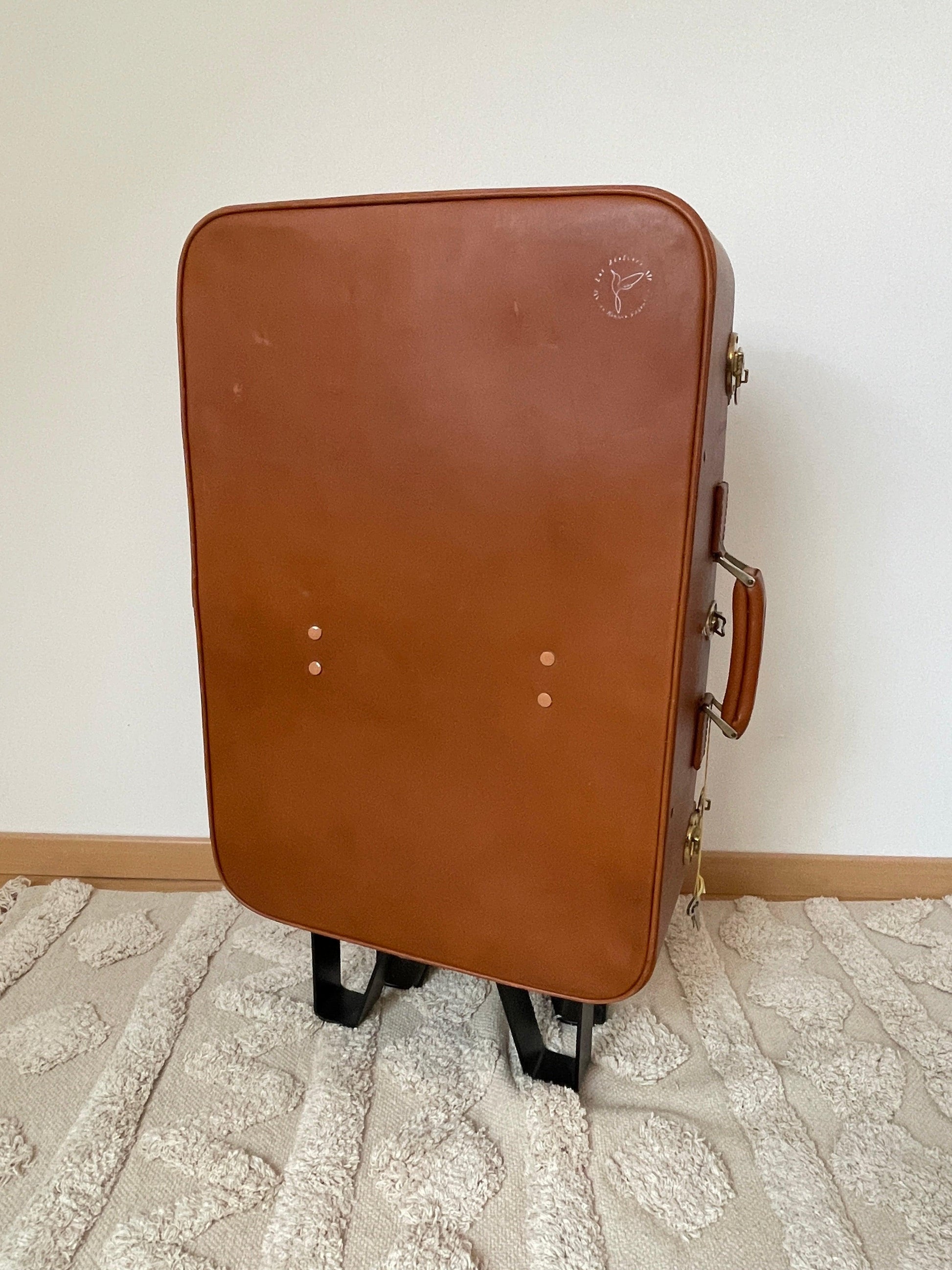 Valise Etagère d'angle Upcycling - Les Ateliers de Minnie Valentine