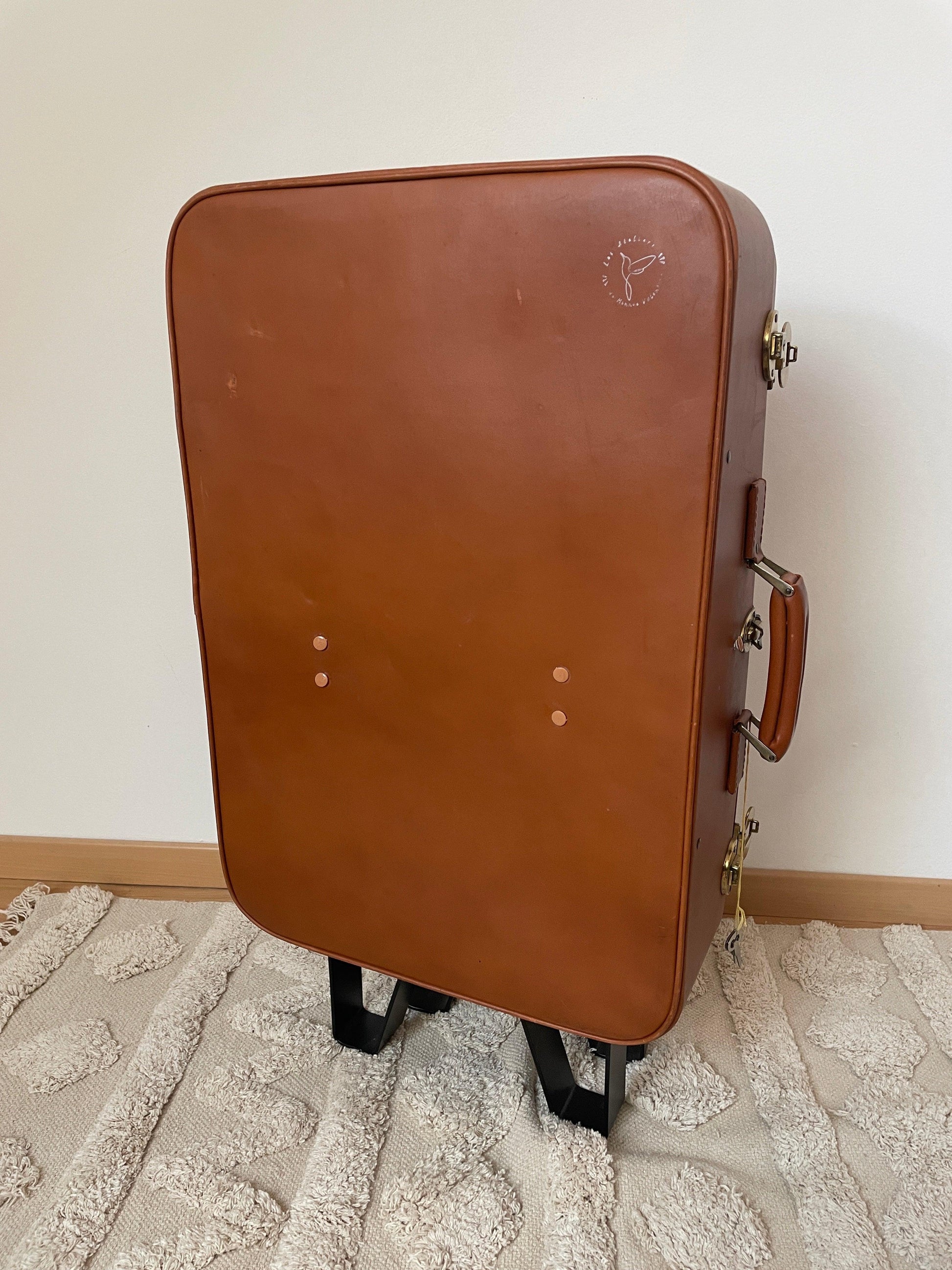 Valise Etagère d'angle Upcycling - Les Ateliers de Minnie Valentine